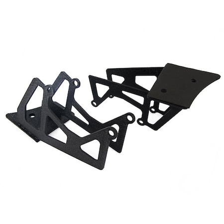 Race Sport 07-17 Jeep Wrangler Dual 3X3In Spot Light Window Pillar Brackets RS-NR-L14